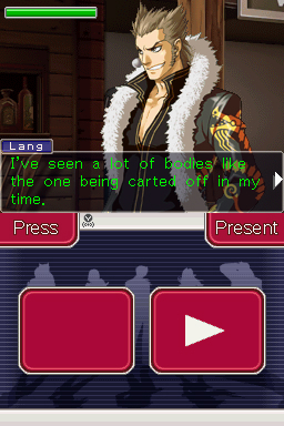 Ace Attorney Investigations: Miles Edgeworth - Picking apart Agent Lang's testimony