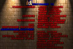 The end credits from the first episode of <i>Doom</i>.