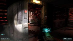 A typical sight in <i>Doom 3</i>.