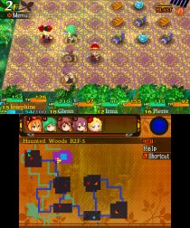 A dungeon shop in Etrian Mystery Dungeon.