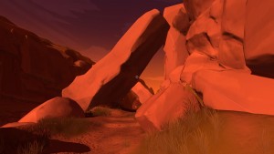 One of the landscapes (with reticule, sorry) in Firewatch.