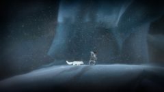 A lonely, icy landscape in <i>Never Alone</i>.