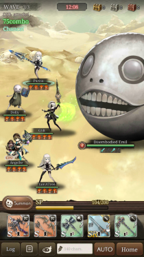 SINoALICE Global launched in July 2020 with its first collaboration event, with NieR:Automata. This included a special conquest against a Disembodied Emil Nightmare.