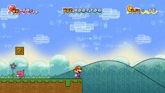 Mario reaches an intimidating expanse...