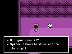 An early scene from <i>Undertale<i>.